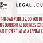 If you rent-to-own vehicles, do you deduct your payments outright as a business expense or depreciate it over time as a capital expense?